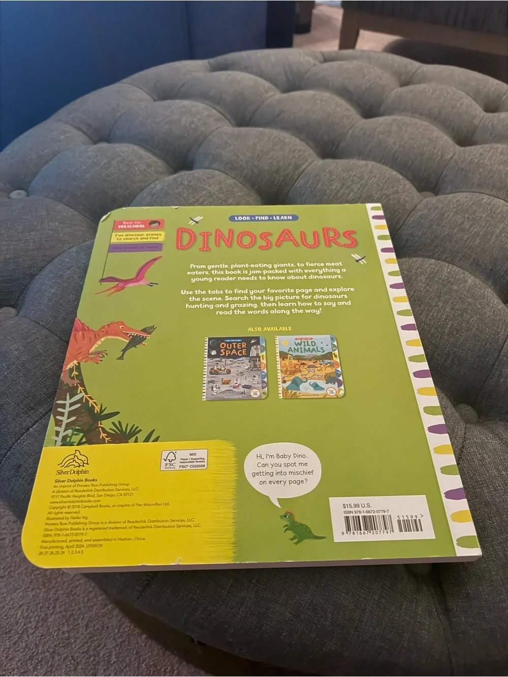 Dinosaurs Peek & Find Board Book - Colorful Multicolor